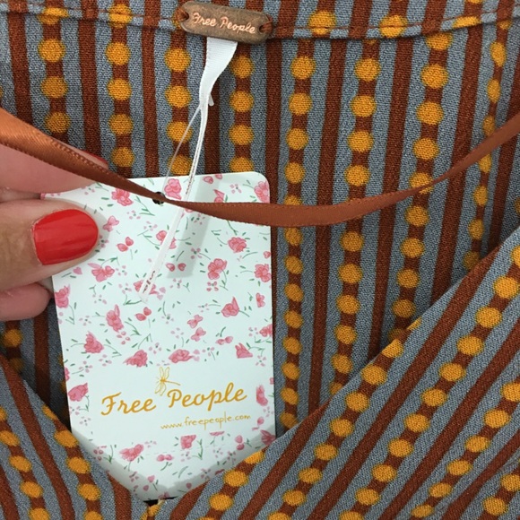 NWT Free People Mix n Match Rust Top Small - Picture 4 of 9